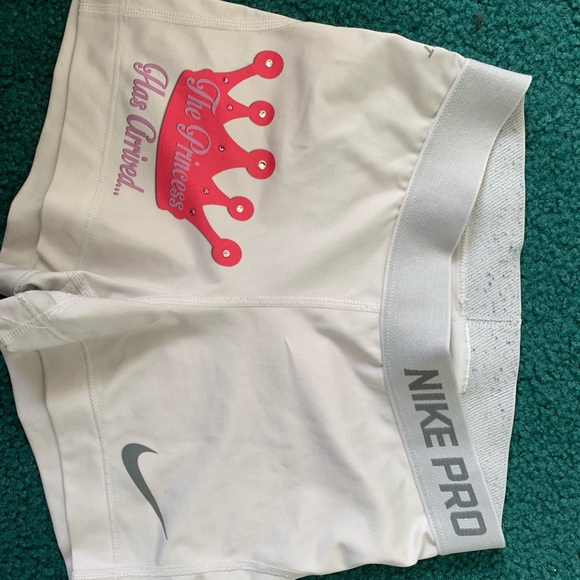 Nike Pants - White nike pro shorts Nike Pants - White nike pro shorts